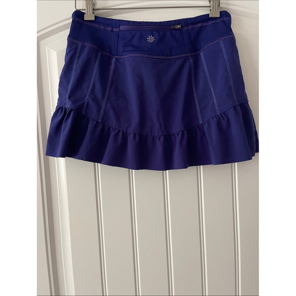 Athleta Womens Purple Athletic Ruffle Hem Skort 2 - Picture 4 of 8